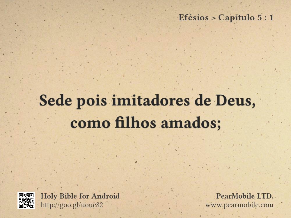 Efésios, Capítulo 5:1